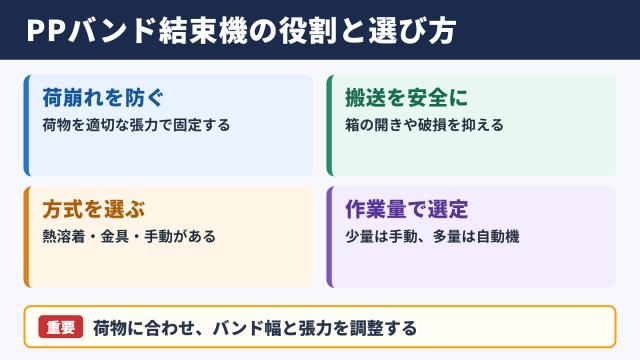 PPバンド結束機の役割と選び方