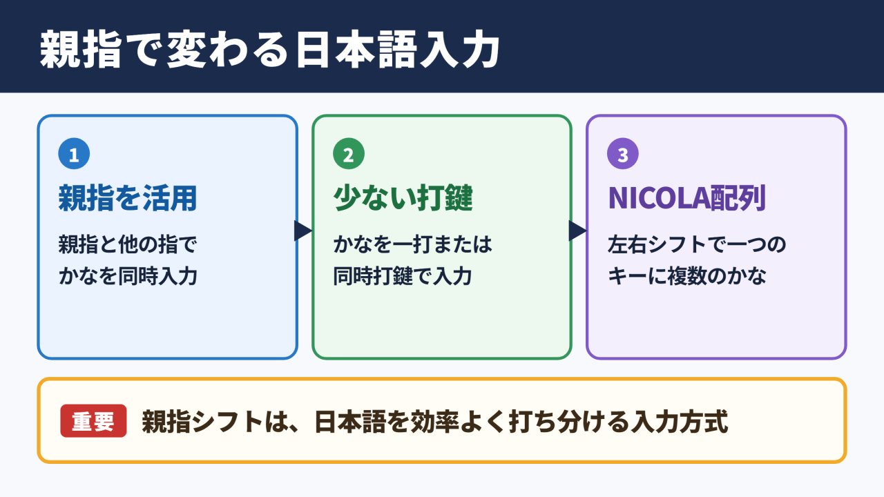 親指シフトキーボードの概要