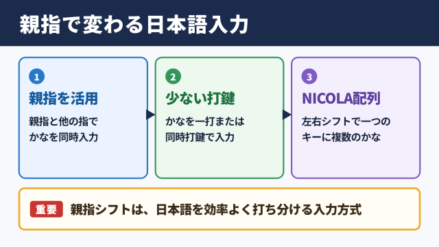親指シフトキーボードの概要