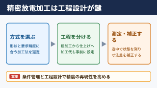 放電加工で精密加工を行う結論は条件管理と工程設計です