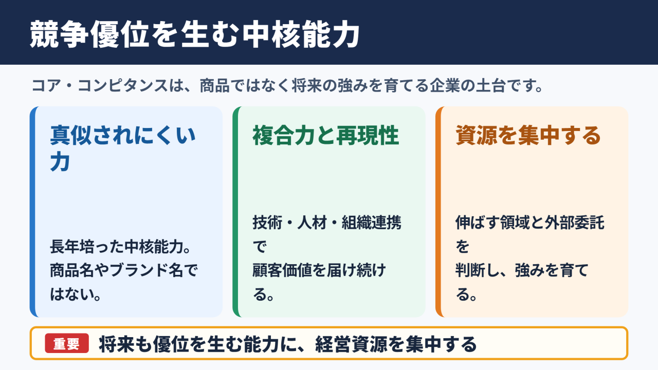 コア・コンピタンスの意味と企業戦略