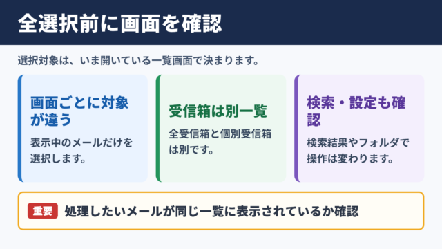 iPhoneでメールを全選択できない時の結論