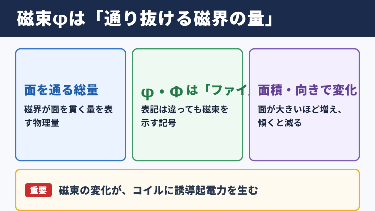磁束φの意味と役割