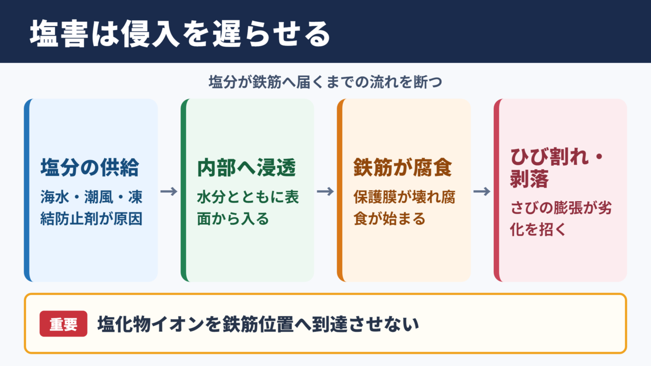 コンクリート塩害対策の基本