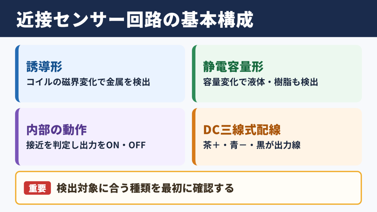 近接センサー回路図の基本構成