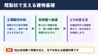 既製杭工法の意味と基礎の役割