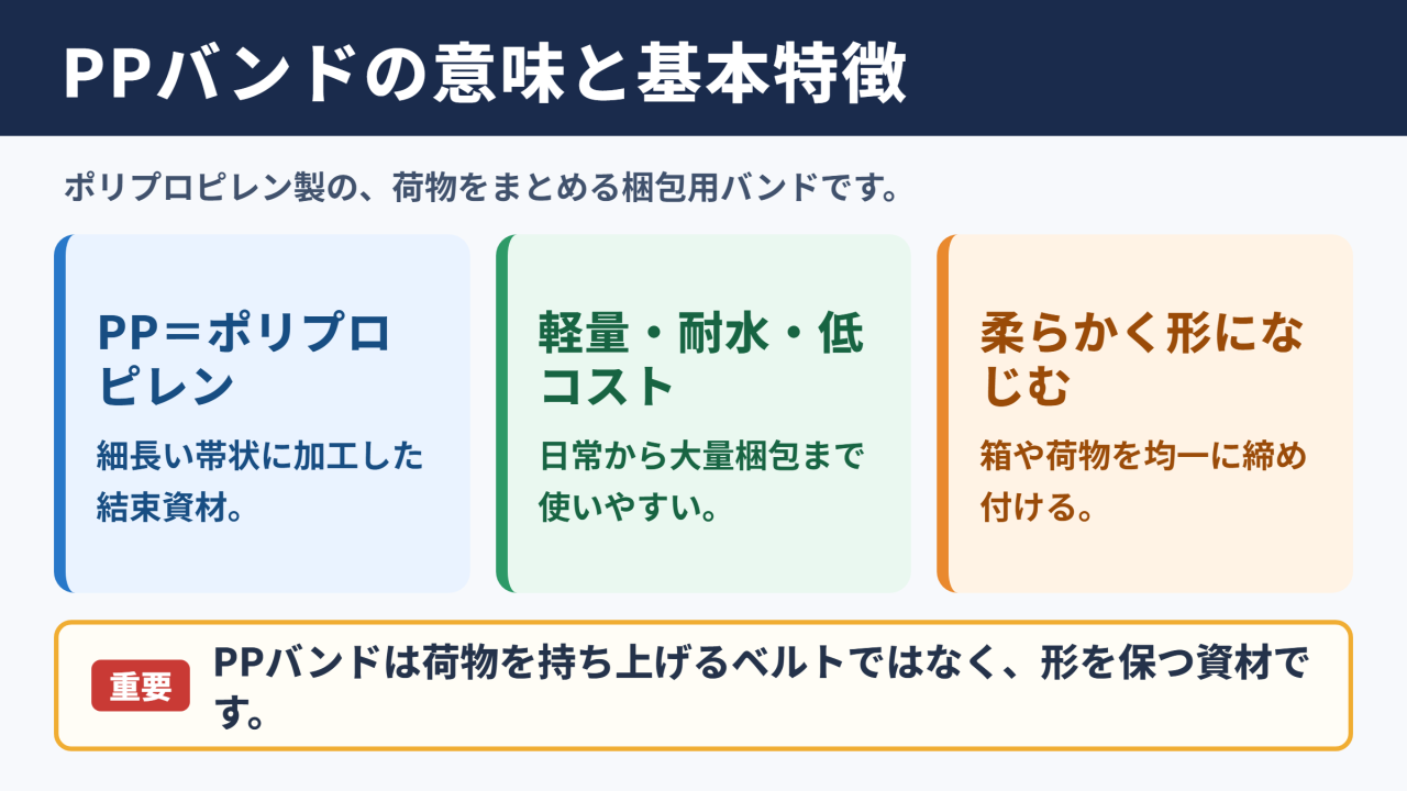 PPバンドの意味と基本的な特徴