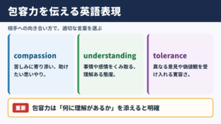 包容力の英語表現と使い分け