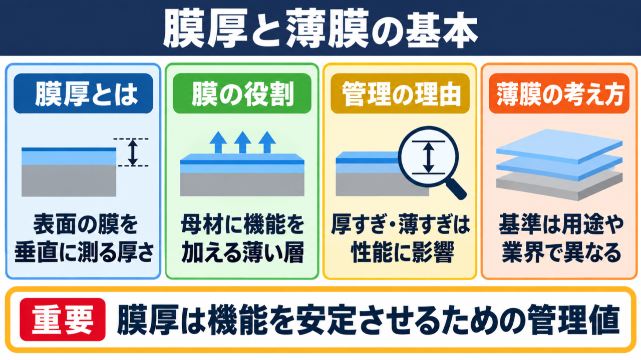 膜厚の意味と薄膜の基本的な性質