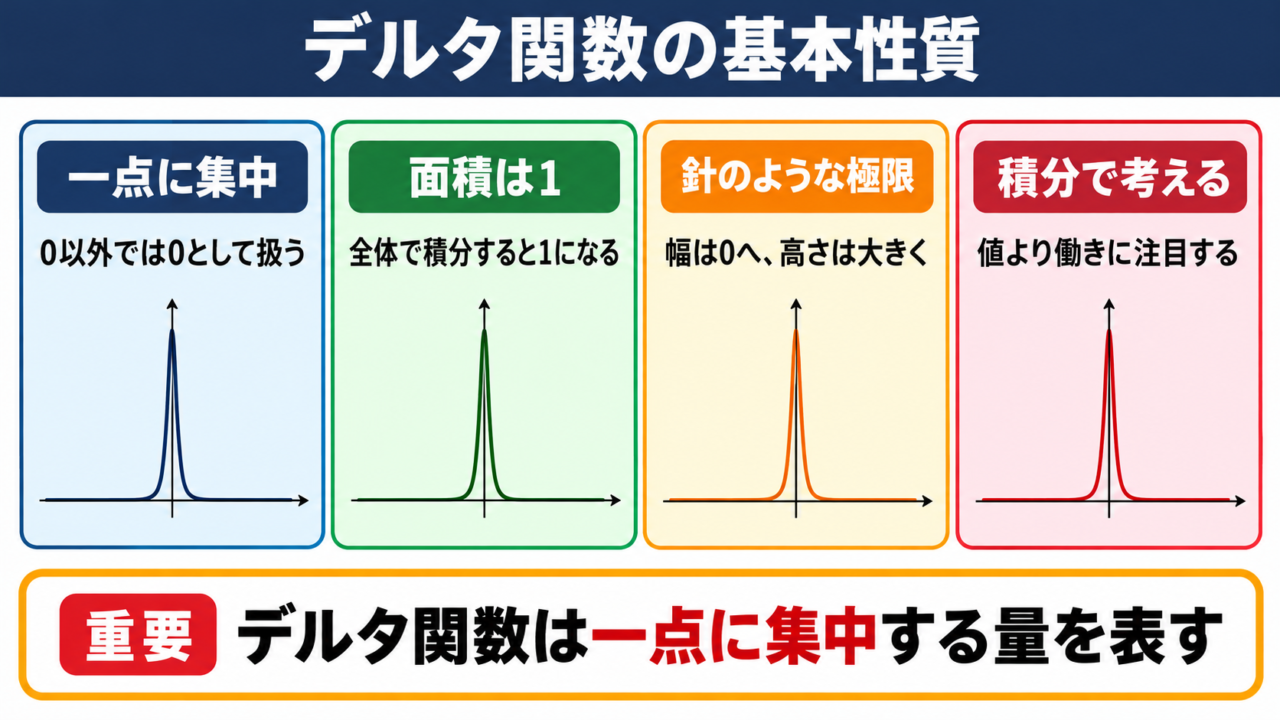 デルタ関数の定義と基本的な性質